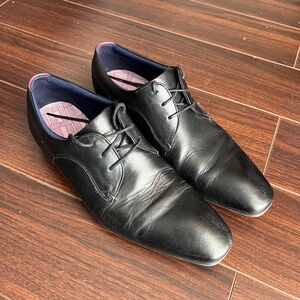 Ted Baker London Black Leather Dress Shoes